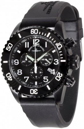 Zeno-Watch Basel Chrono black 6492-5030Q-bk-a1 46 mm