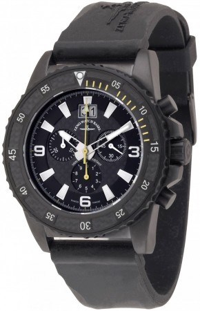 Zeno-Watch Basel Professional diver Automatic Chrono Big Date black+yellow 46 mm 6478-5040Q-bk-s1-9