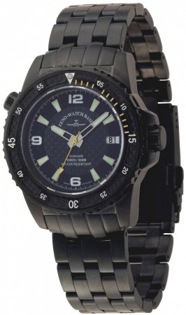 Zeno-Watch Basel Professional diver Automatic Automatic Blacky yellow 42.5 mm 6427-bk-s1-9M