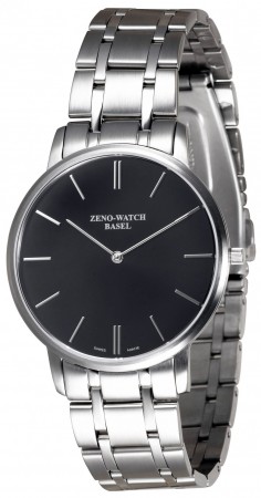 Zeno-Watch Basel Flatline-Flatline 2 black 40 mm