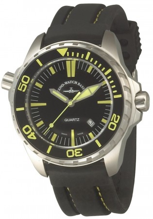 Zeno-Watch Basel Pro Diver 2 black+yellow 48 mm 6603Q-a19