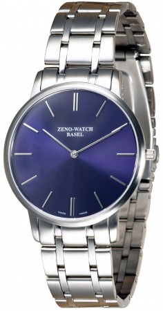 Zeno-Watch Basel Flatline-Flatline 2 blue 40 mm